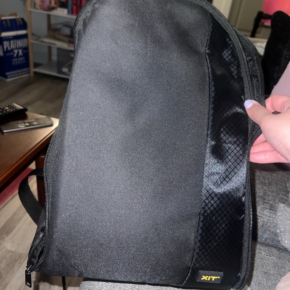 Black camera backpack
